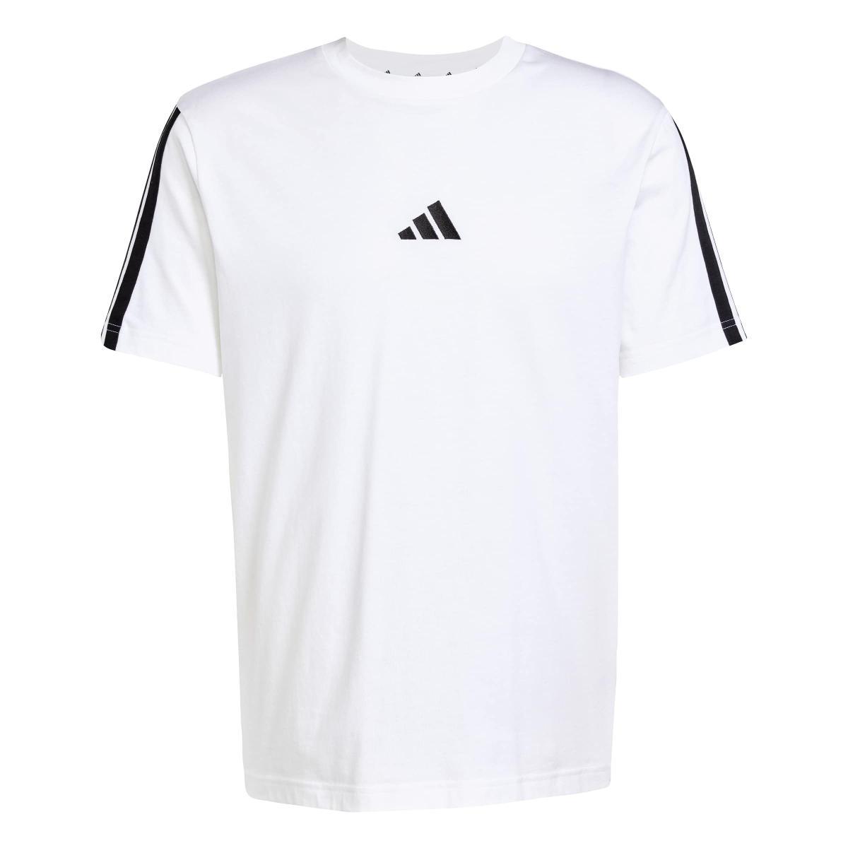 adidas Essentials Three Stripes Single Jersey Tee T-Shirt Uomo (Pacco da 1)