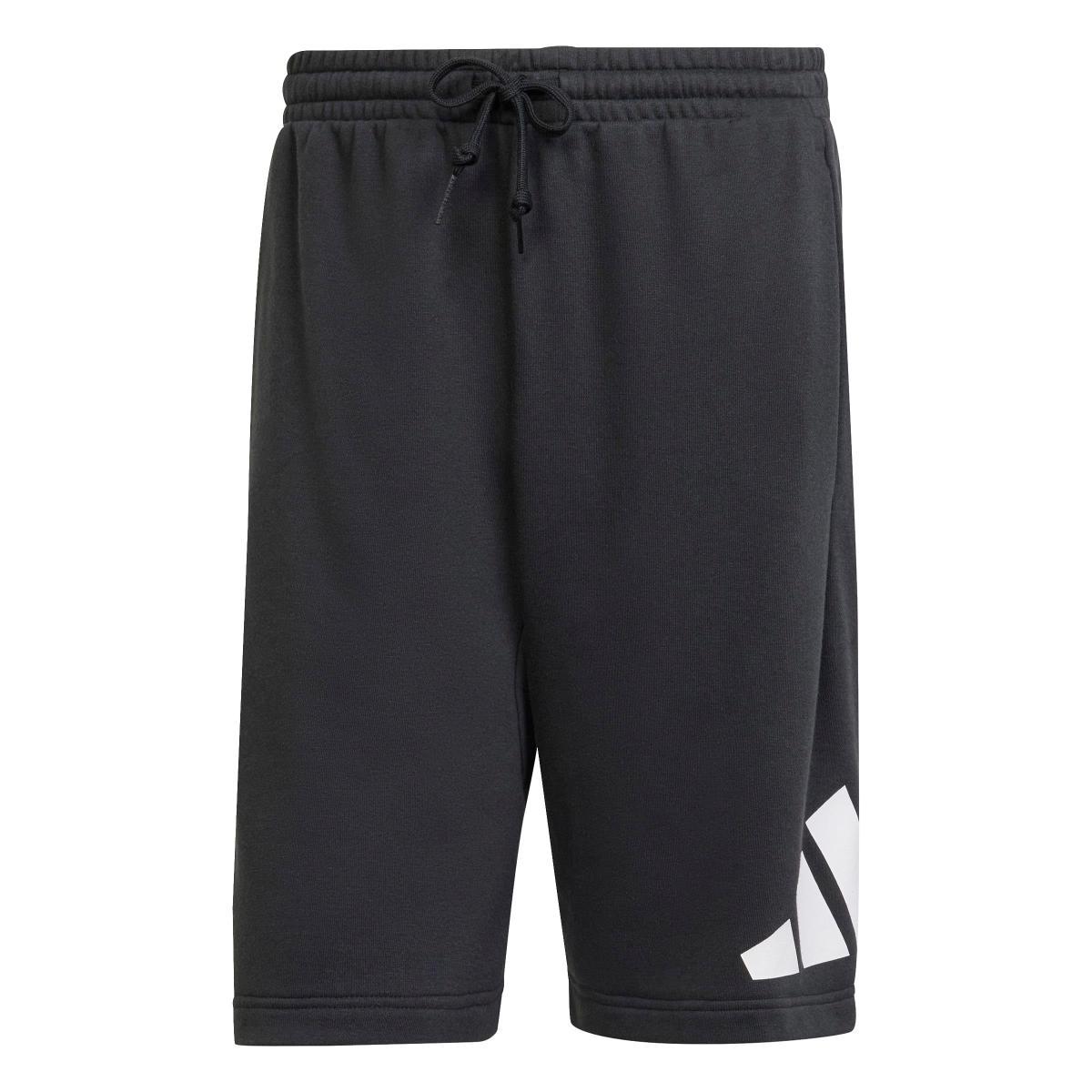 Adidas Uomo Essentials Big Logo French Terry Short-Nero
