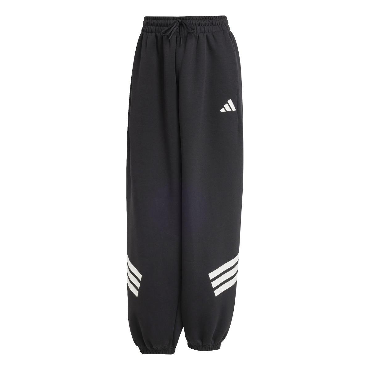 adidas - Future Icons Three Stripes Parachute Pant, Pantaloni da Golf Donna-Nero