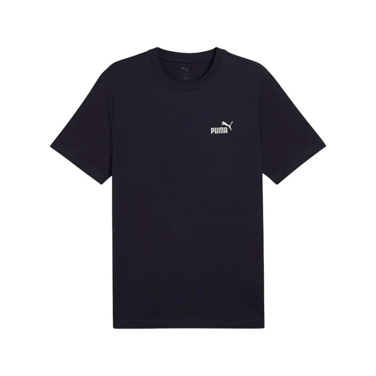 PUMA Ess Small No. 1 Logo Tee Magliette Unisex - Adulto (Pacco da 1)-Navy
