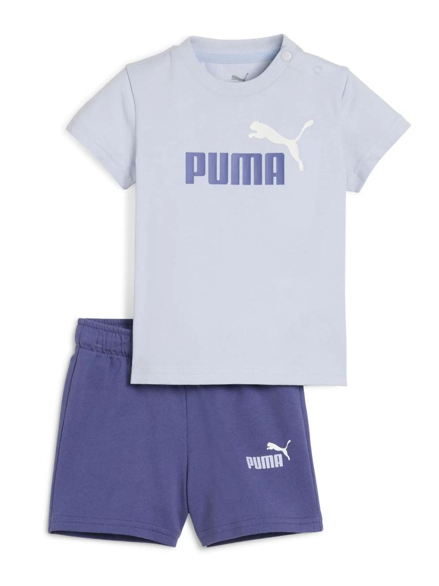 PUMA Ess Tee And Shorts Set Kids Tuta sportiva Unisex - Adulto (Pacco da 1)-Glicine