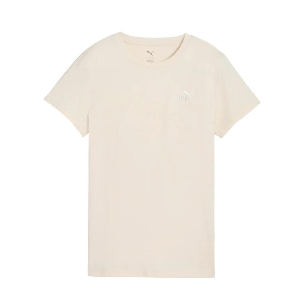 PUMA Ess Small No. 1 Logo Tee Magliette Unisex - Adulto (Pacco da 1)-Bianco