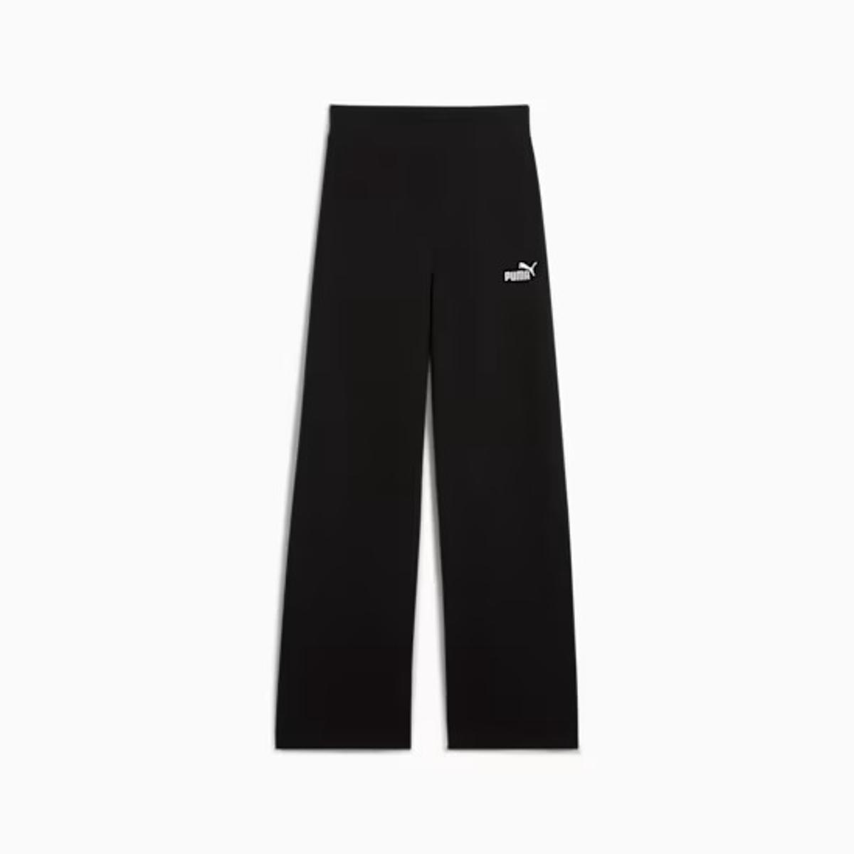 PUMA Leggings a Vita Alta con Logo Ess N. 1 da Donna-Nero