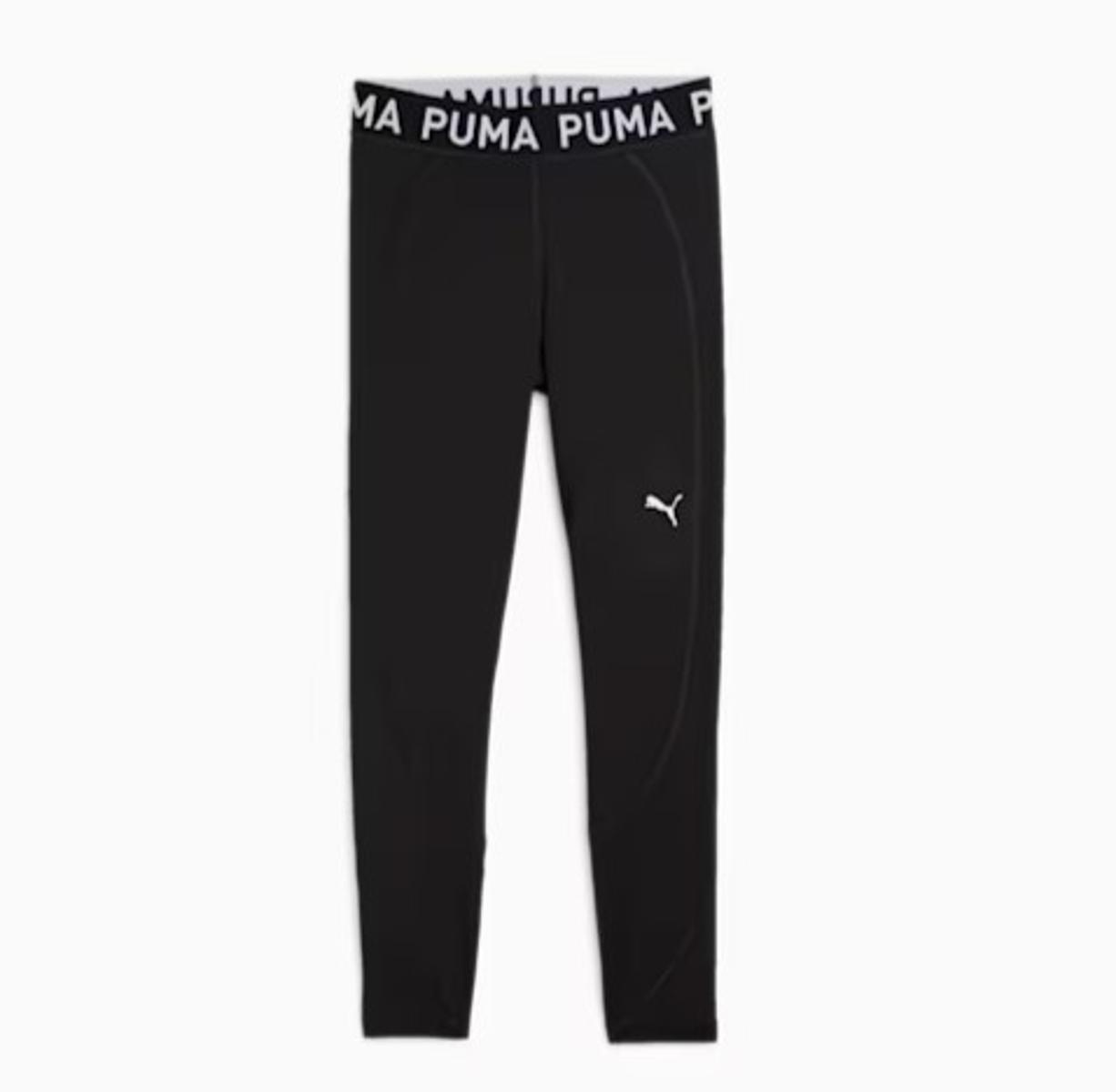 PUMA - W Strong Colorblock Tight - HW FL, Collant Bambina Unisex - Adulto-Nero