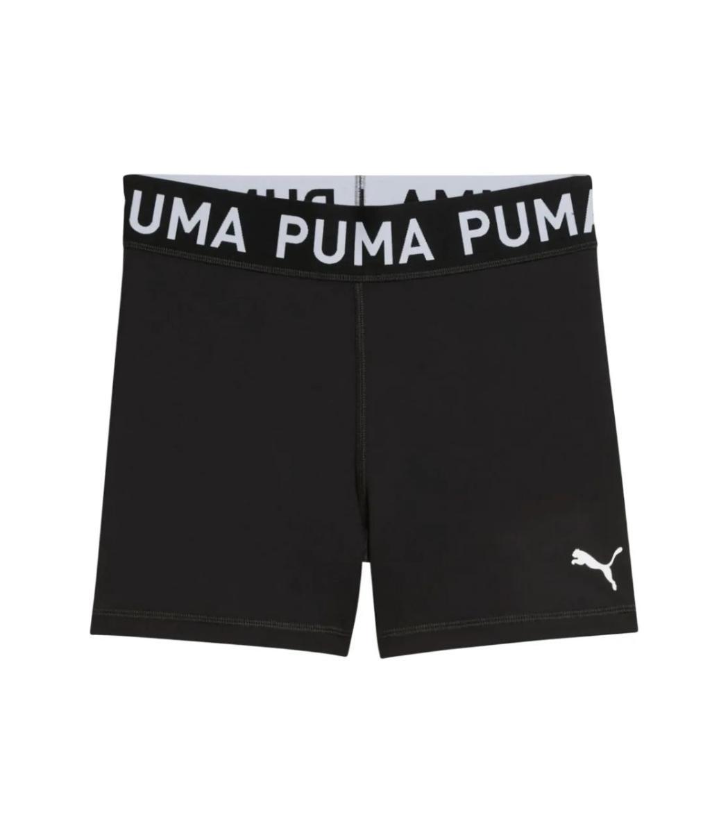 PUMA - W Strong Short Tight - HW 3", Pantaloncini in Maglia Unisex - Adulto-Nero