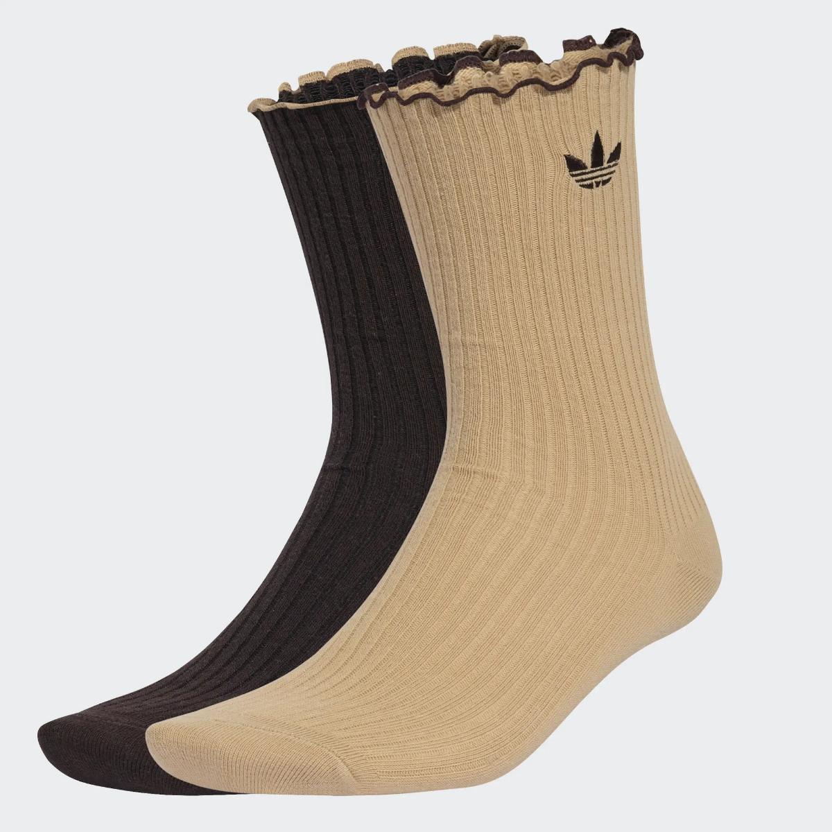 Adidas Accessori Calze-Bianco-Marrone