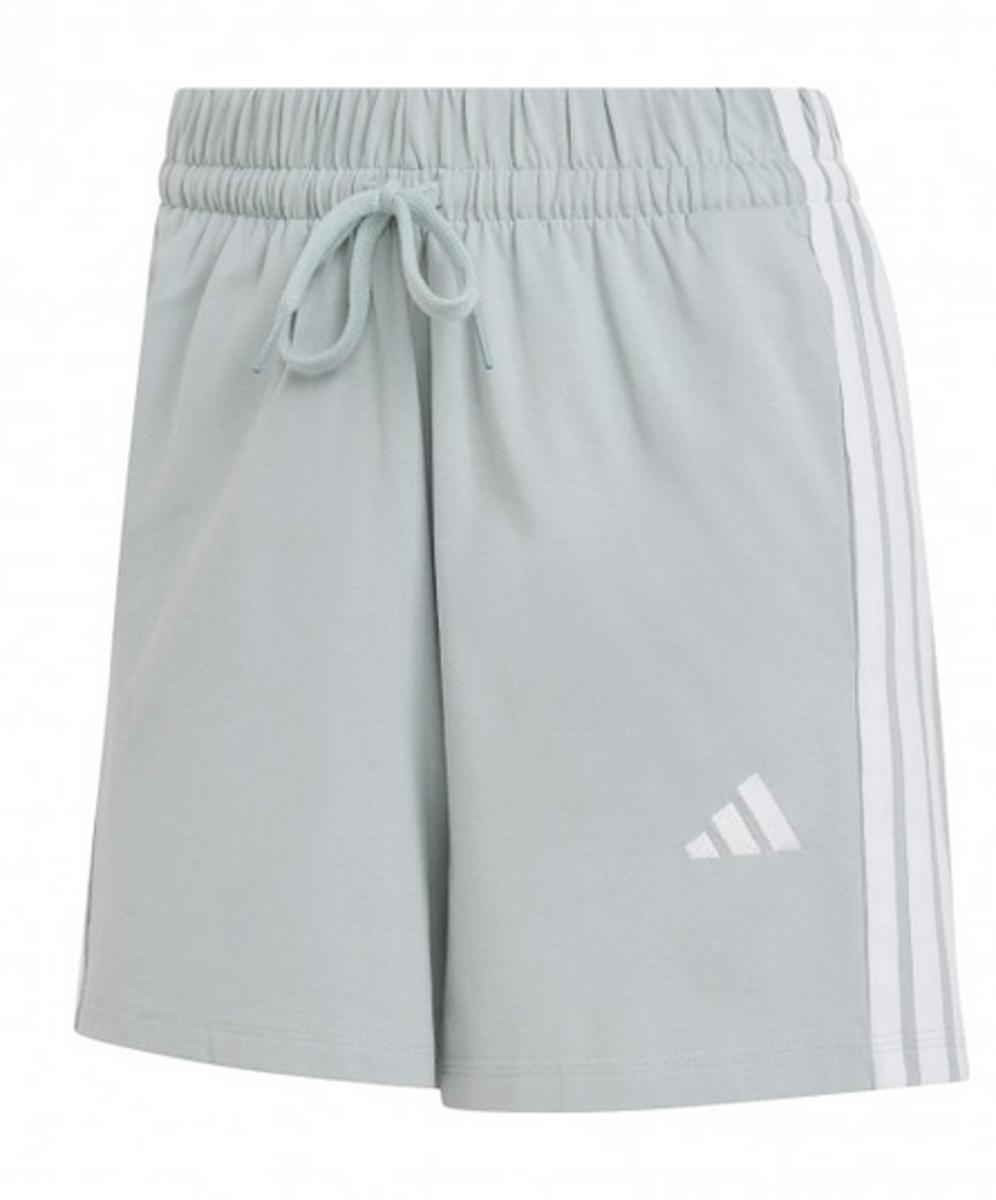 Adidas Donna Essentials 3-Stripes Cotton Shorts-WOSA/WHITE