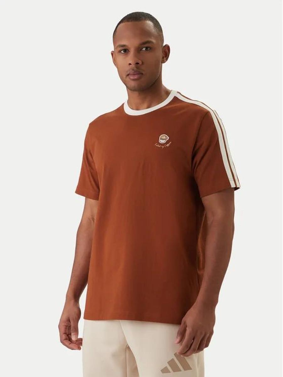 adidas Lux Coffee Cafe Cup Graphic T-Shirt Maglietta Grafica (Manica Corta) Uomo (Pacco da 1)-Caffè