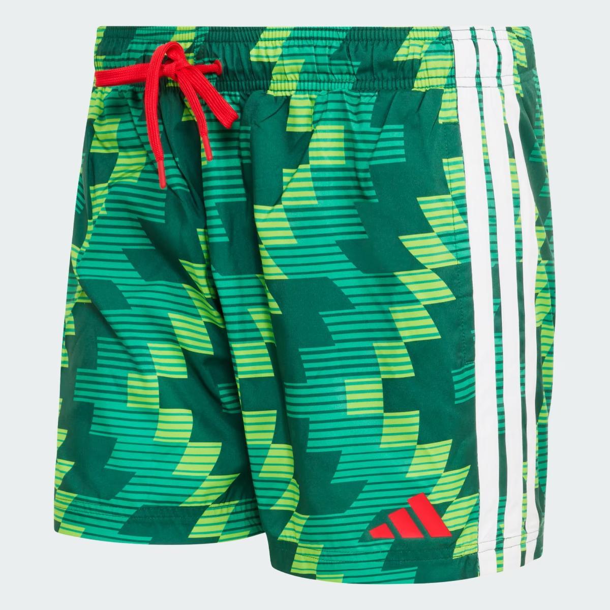 adidas Football-Inspired Graphic Swim 5 inch Costume a Slip Uomo-Multicolore