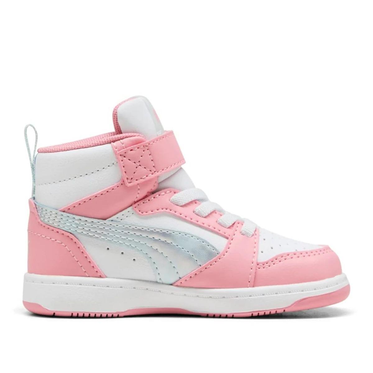 PUMA Sneakers Rebound V6 Mid Space Belle per Bimbi ai Primi Passi-Bianco
