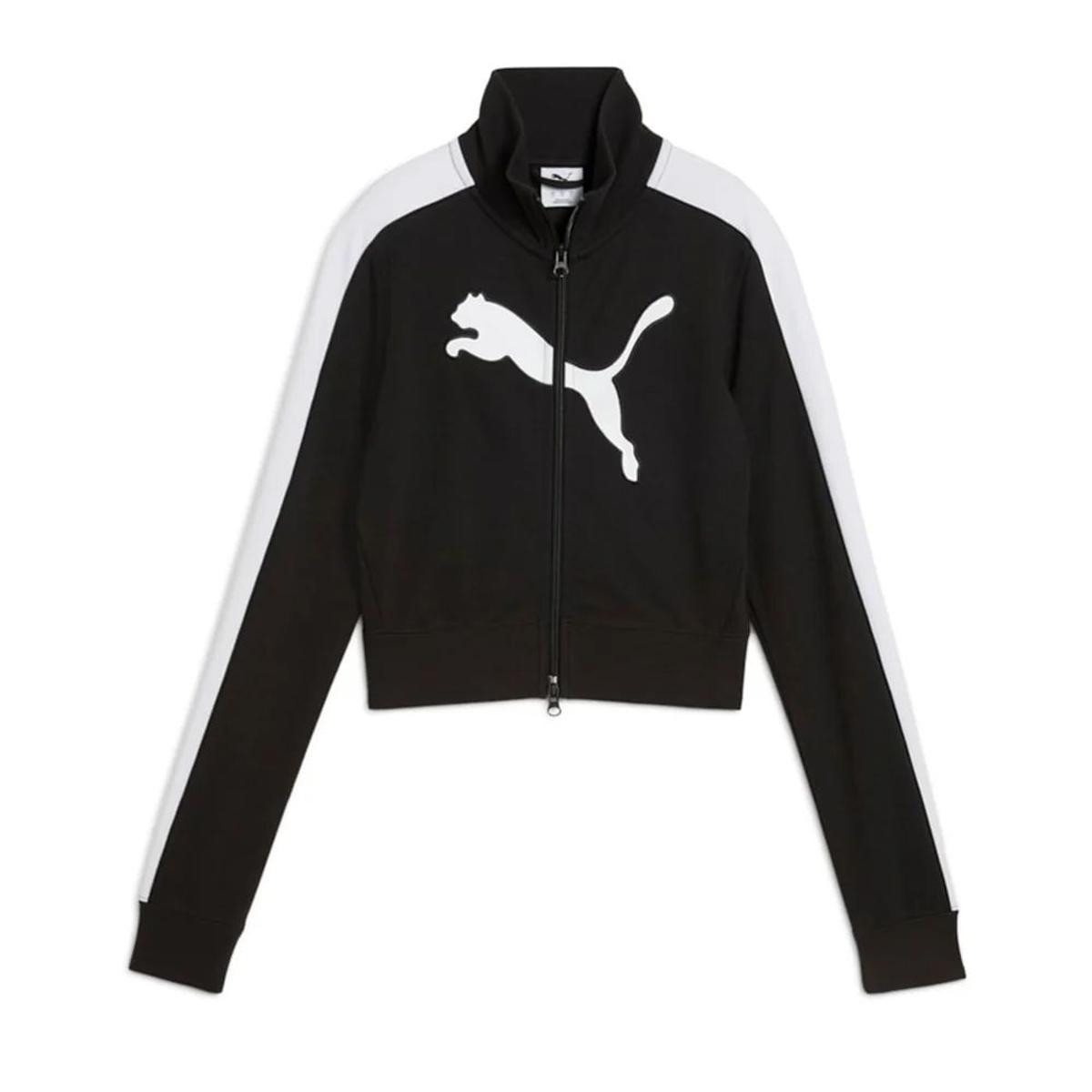 PUMA Archive Giacca Felpa Sportiva Cropped Future-Nero