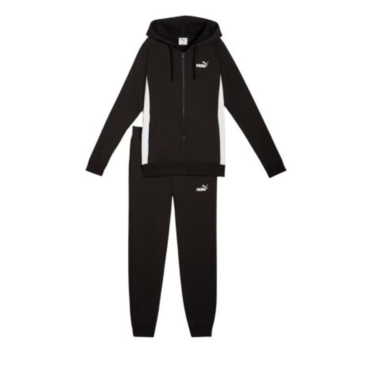 Puma Tuta da Donna con Cappuccio e Zip Nera Codice 690738-01-Nero