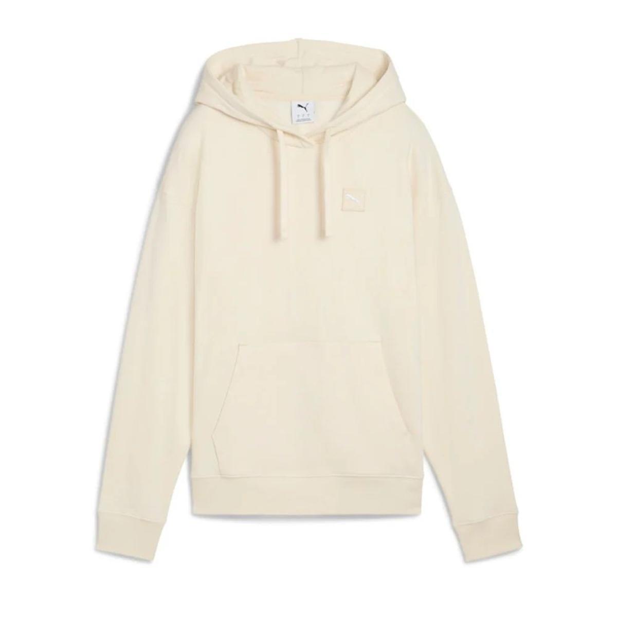 PUMA Ess Elevated Comfort Hoodie FL Felpe con Cappuccio Unisex - Adulto (Pacco da 1)-Beige