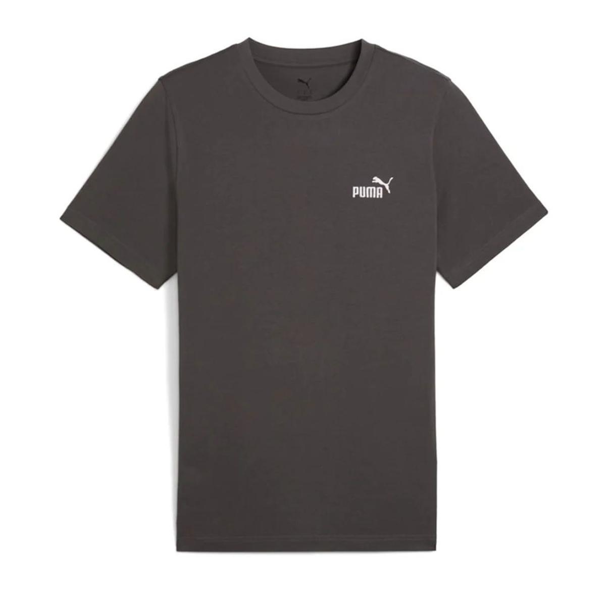 Small Logo Tee (S) Puma - Maglietta da uomo-Grigio