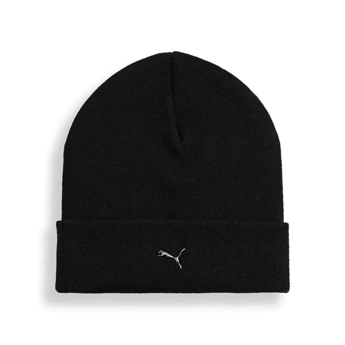 PUMA - Metal Cat High Crown Beanie, Berretti con Polsino a Corona Alta Uomo-Nero
