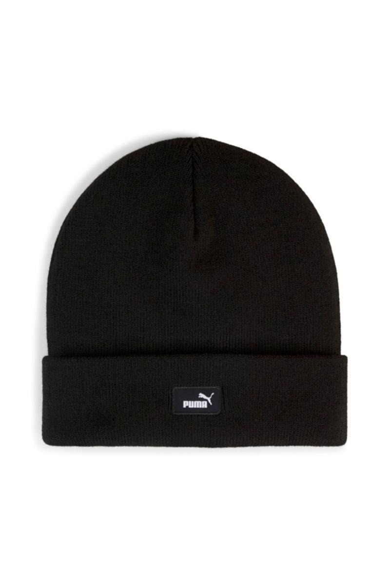 Puma - Ess Mid Crown Beanie, Berretti con Polsino a metà Corona Uomo-Nero