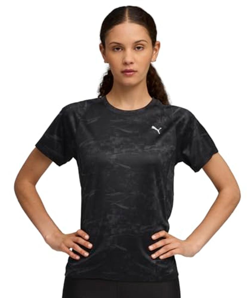 Puma W Run Velocity AOP Tee Puma - Maglietta da donna nera