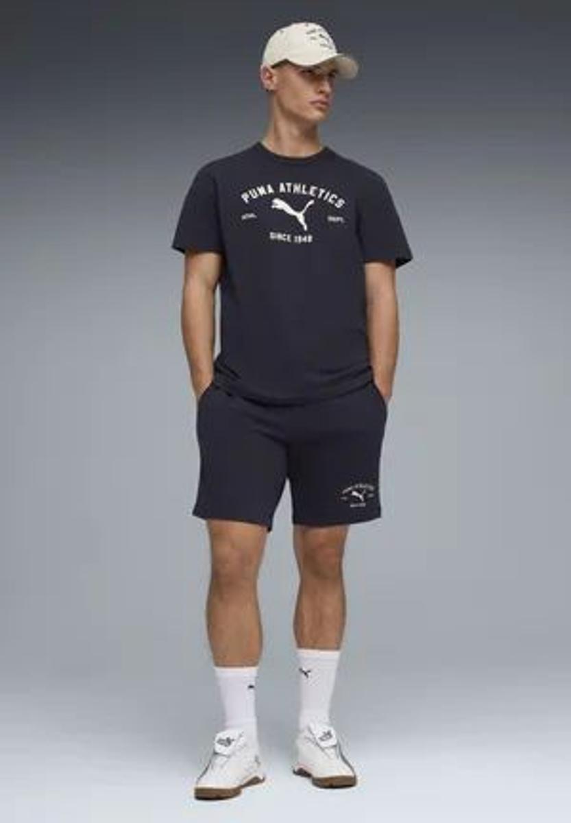 Puma - CLASS GRAPHIC - Pantaloni sportivi - black-NAVY