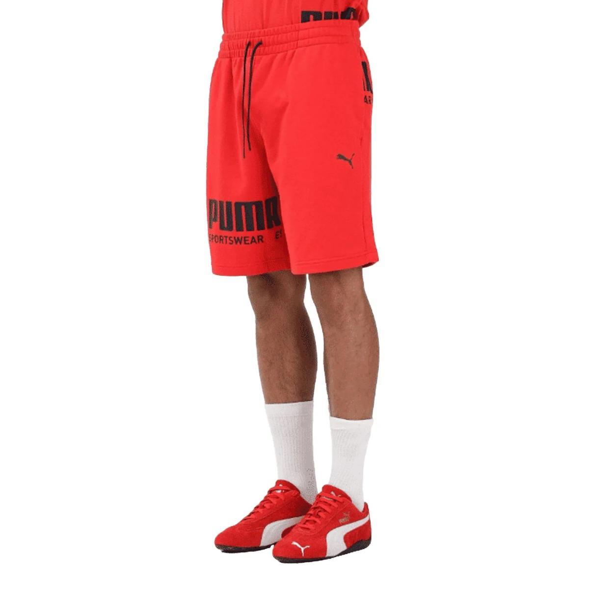 PUMA Sport Shorts Rosso da Uomo-Rosso