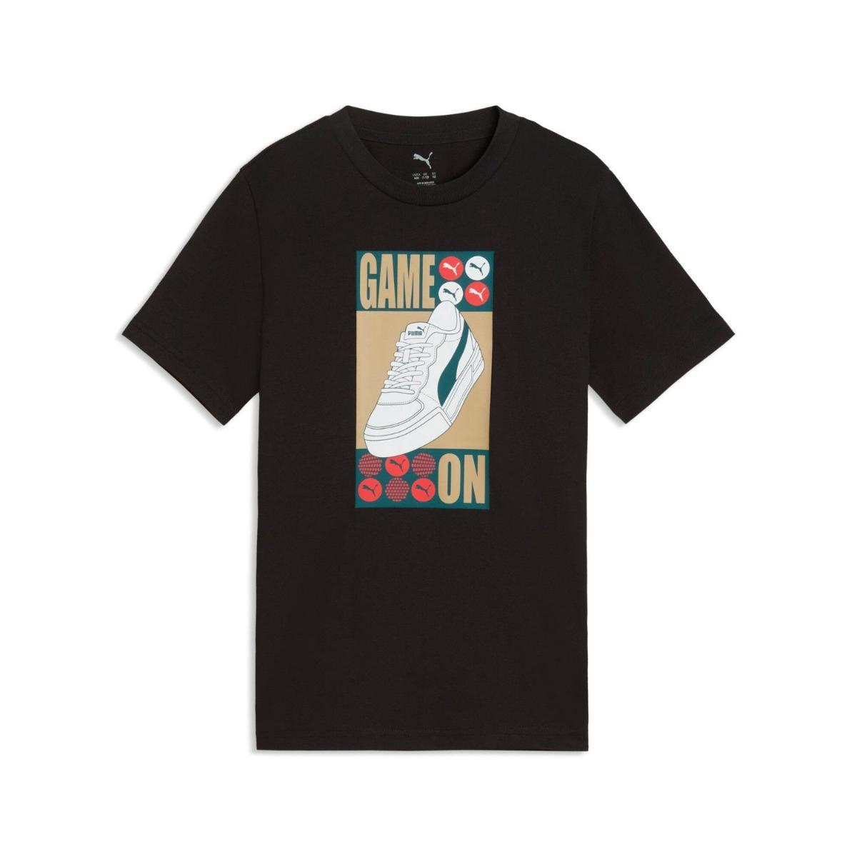 PUMA GRAPHIC Sneaker Tee B PUMA White Tee Uomo-Nero