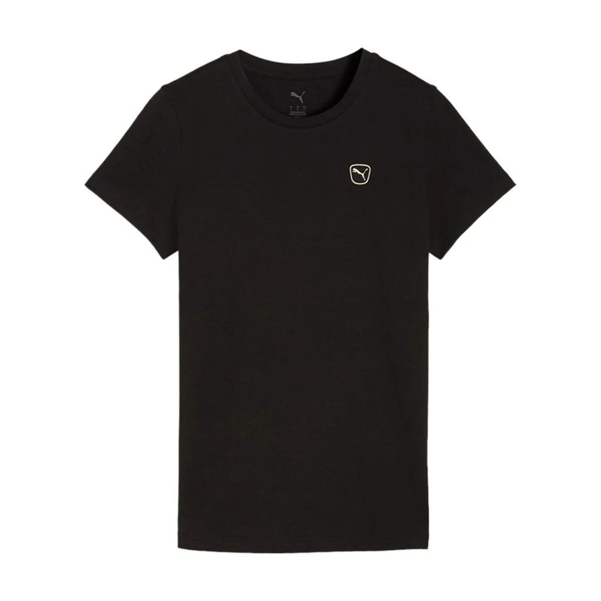 Puma Ess Elevated Tee Magliette Unisex - Adulto (Pacco da 1)-Nero