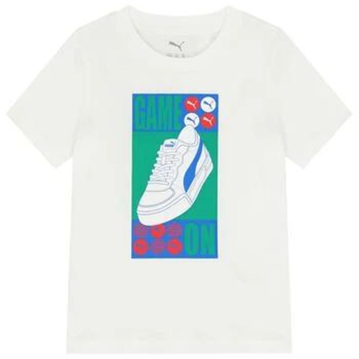 PUMA GRAPHIC Sneaker Tee B PUMA White Tee Uomo-Bianco