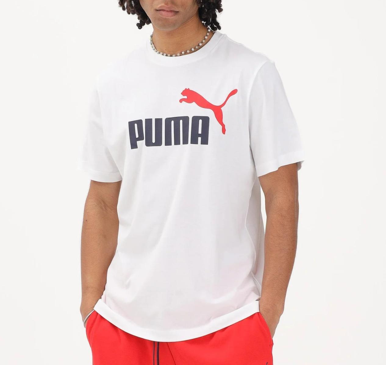 Puma Ess 2 Color No. 1 Logo Tee Magliette Unisex - Adulto (Pacco da 1)