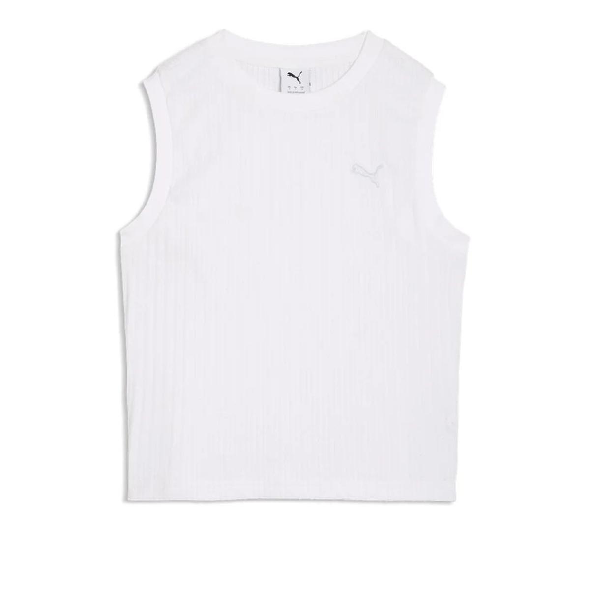 PUMA Canotta Her da Donna-Bianco