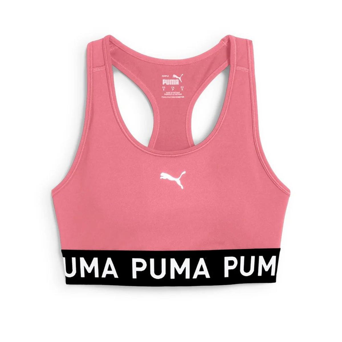 PUMA Mid Impact 4keeps Gr Reggiseno Sportivo Donna-Rosa