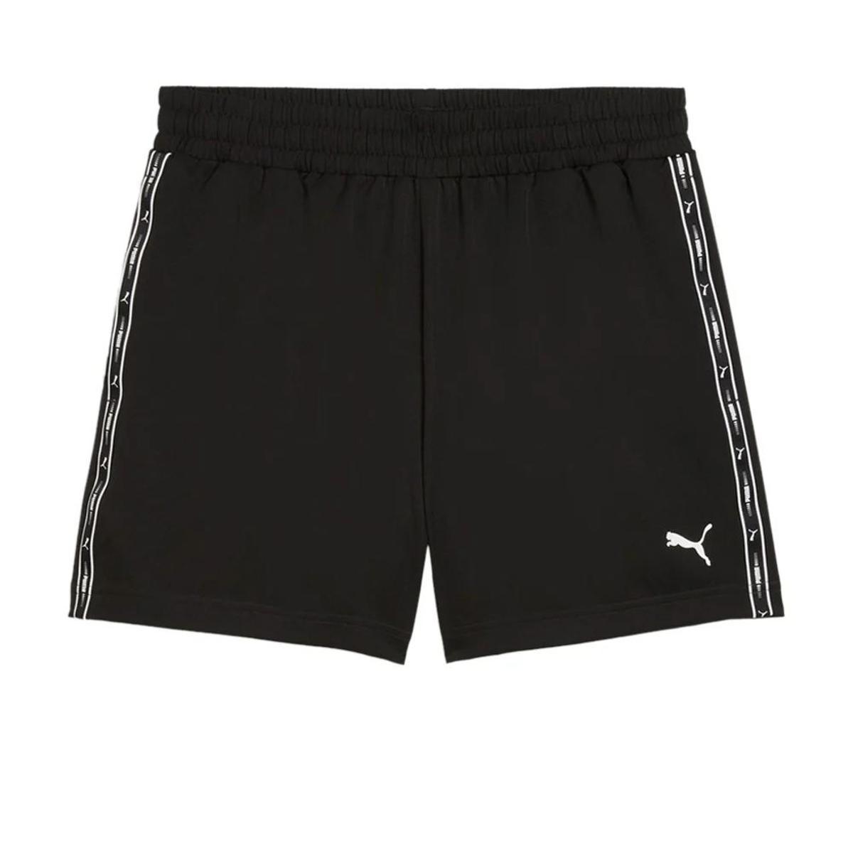 PUMA - Ess Tape Woven Shorts 5”, Pantaloncini in Tessuto Uomo-Nero