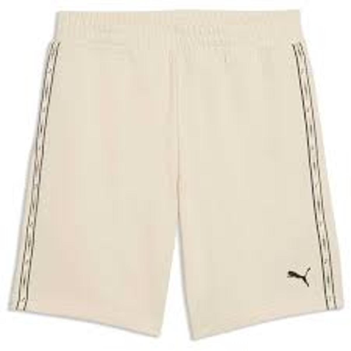 PUMA Shorts Sportivo Ess Tape Shorts 9" TR Nero da Uomo-Beige