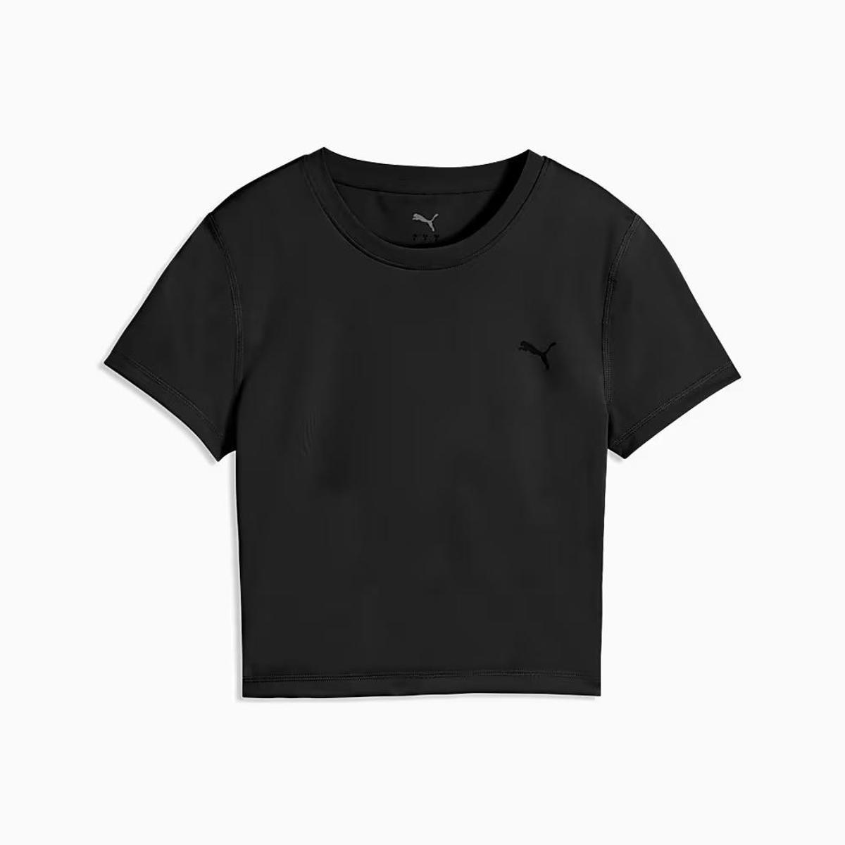 PUMA W Strong Cross Back Tee Magliette Unisex - Adulto (Pacco da 1)-Nero