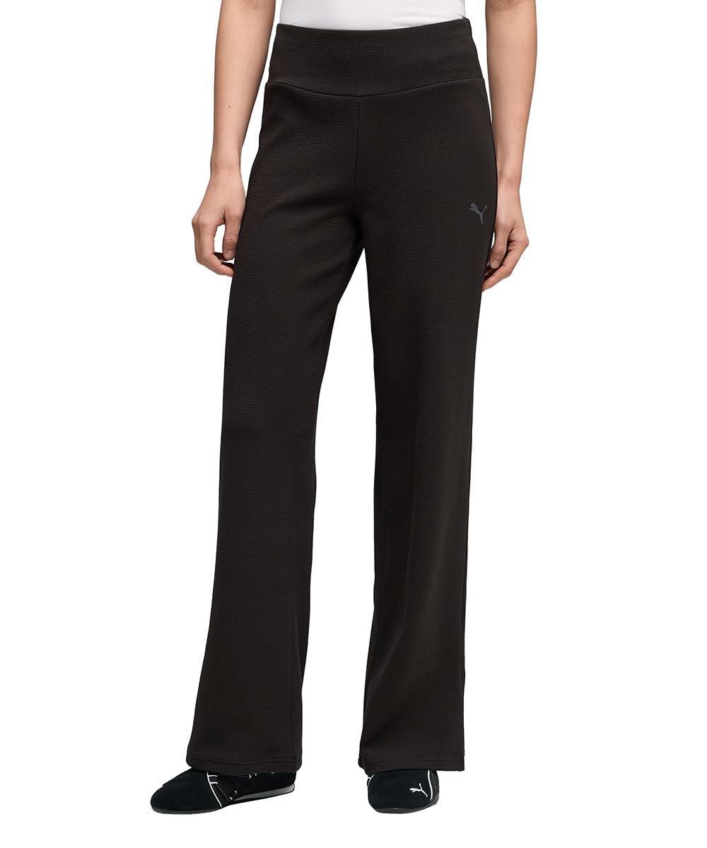 PUMA - Ess Elevated High-Waist Straight Leg Pant, Pantaloni in Maglia Donna