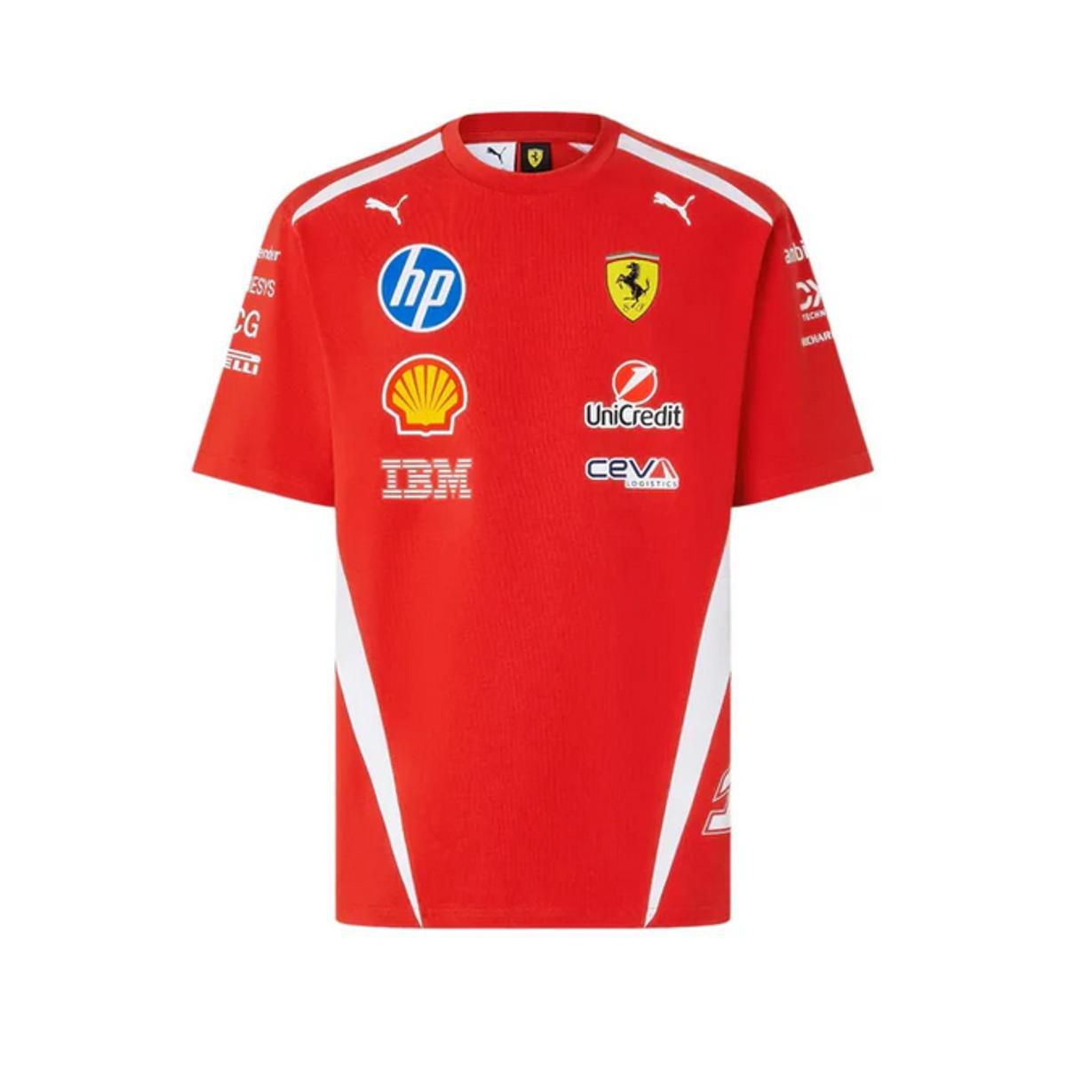 PUMA Scuderia Ferrari F1 2026 T-Shirt Charles Leclerc - Rosso-Rosso