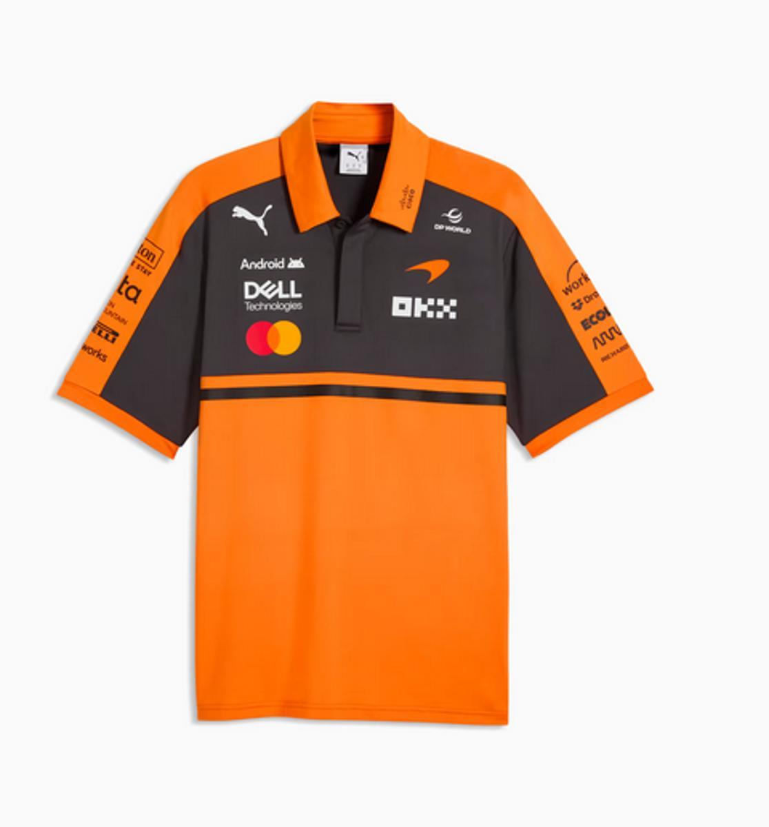 PUMA McLaren F1 2026 Polo Team Uomo - Arancione-ARANCIO/NERO