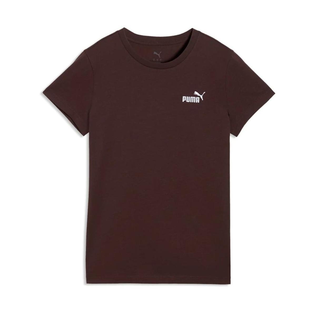 PUMA T-Shirt Ess Small No. 1 Logo Tee (S) Donna-Marrone