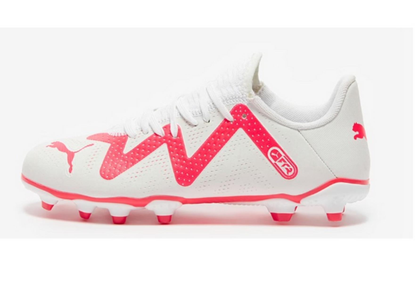 Puma - Gioca Futura Fg/AG Jr, Scarpe da Calcio Unisex - Bambini e Ragazzi-BIANCO/SOLAR