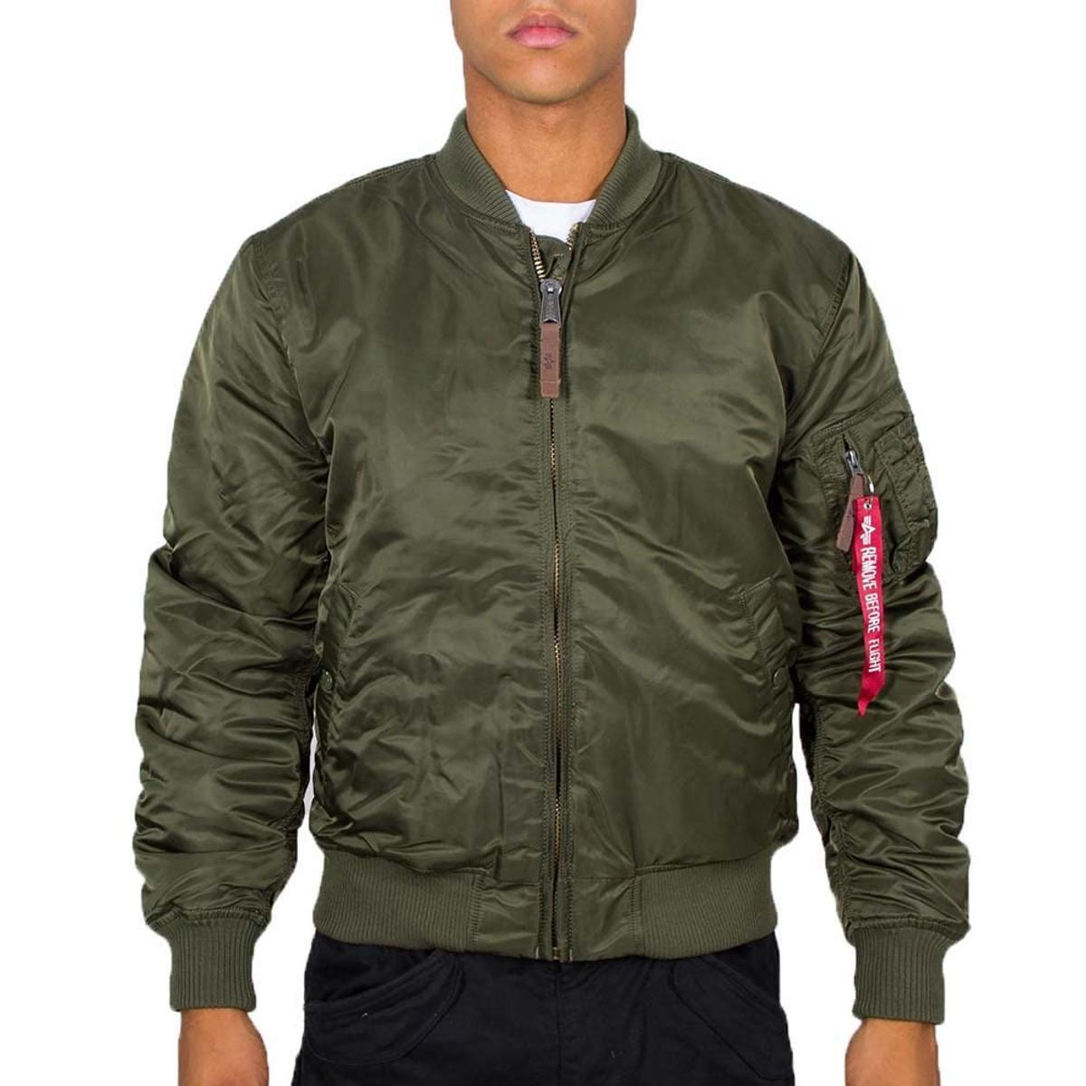 ALPHA INDUSTRIES MA-1 VF 59 Long Giubbotto Uomo Verde 168100257