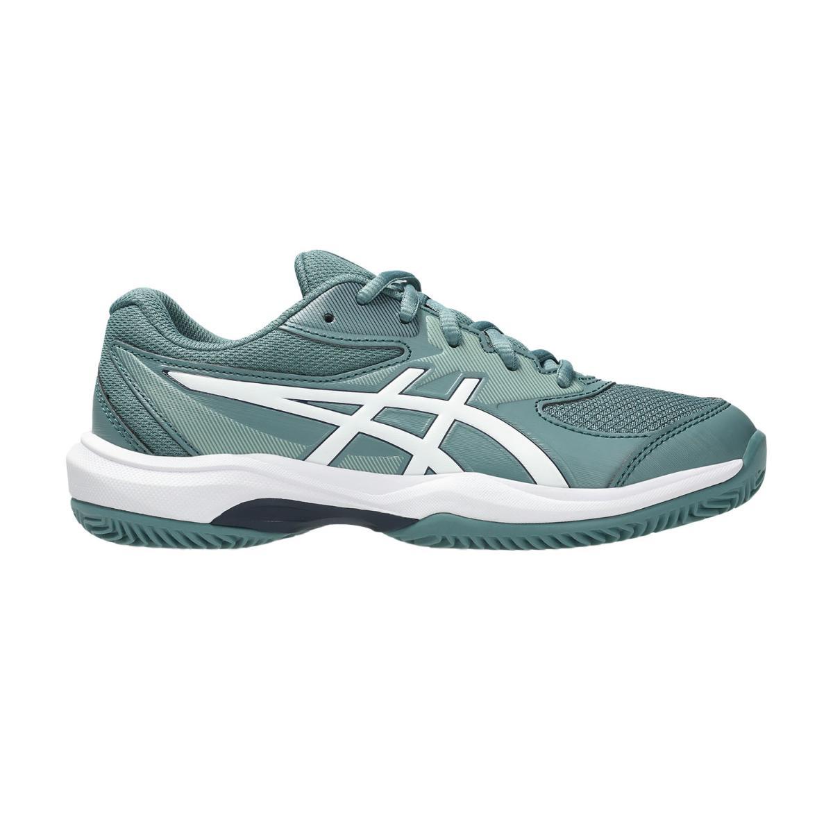 Asics Gel-Game 10 GS Clay Scarpe da tennisUnisex - Bambini e Ragazzi-Foggy Teal / White