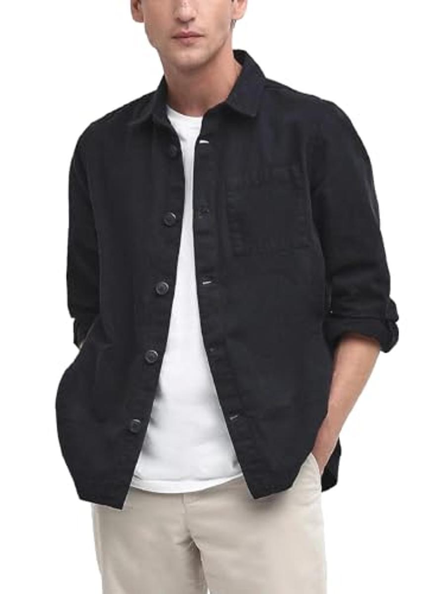 GIACCA CAMICIA UOMO IN COTONE DELAVATO - BLU-Blu