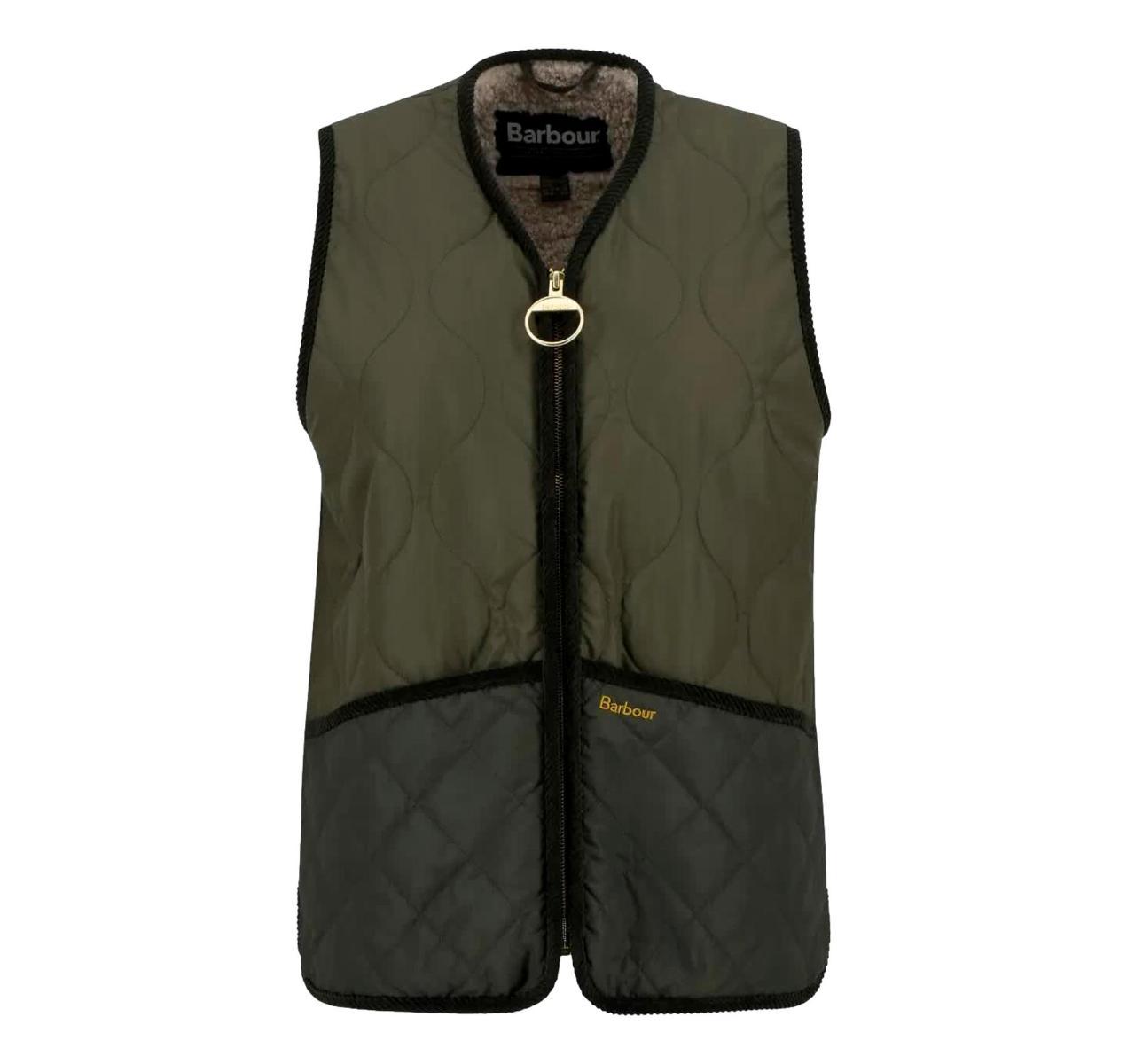 BARBOUR Gilet Donna Klara Foderato In Pile Teddy LLI0021GN71 Colore Verde-Verde