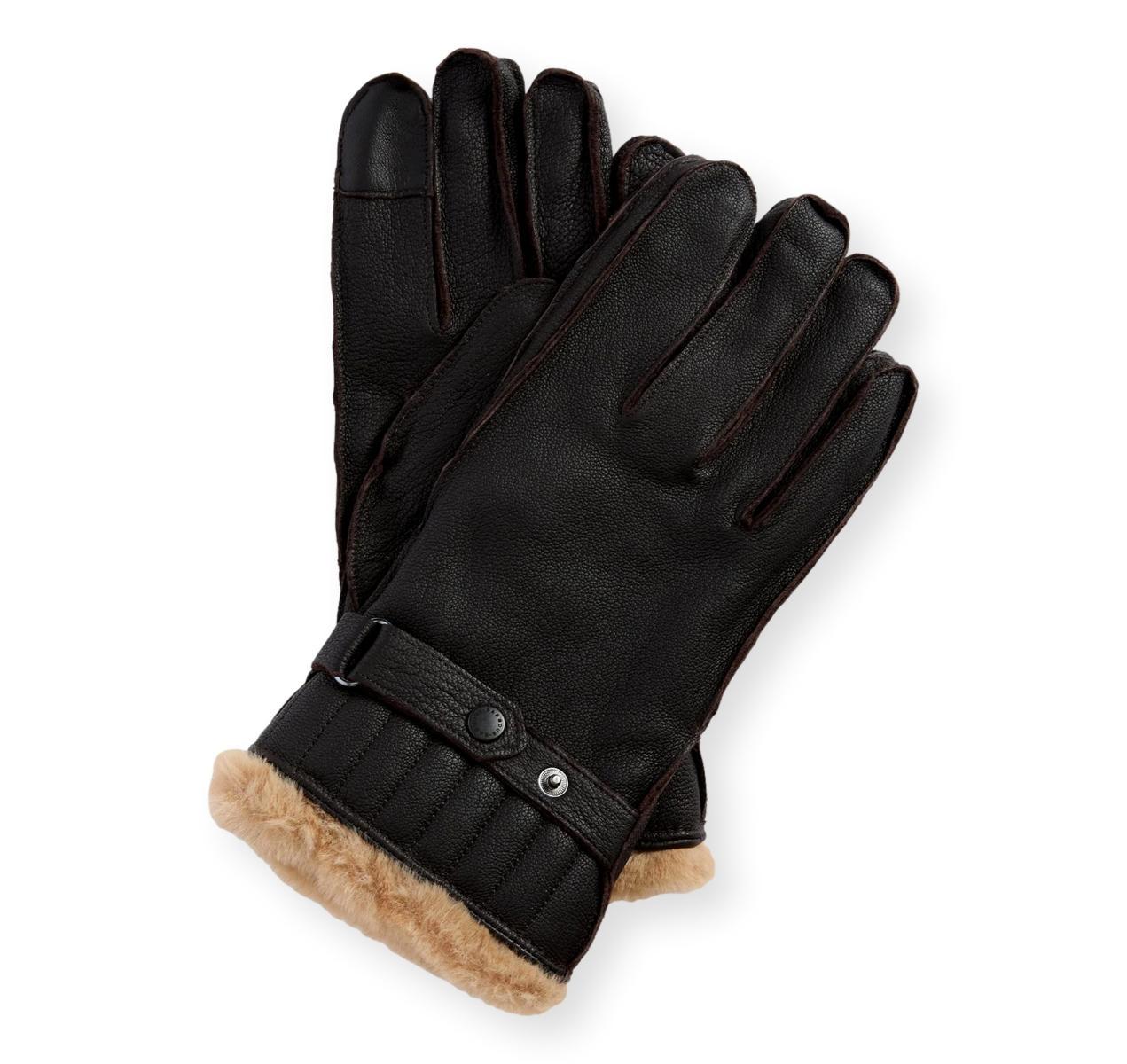 Barbour Guanti multiuso in pelle, marrone