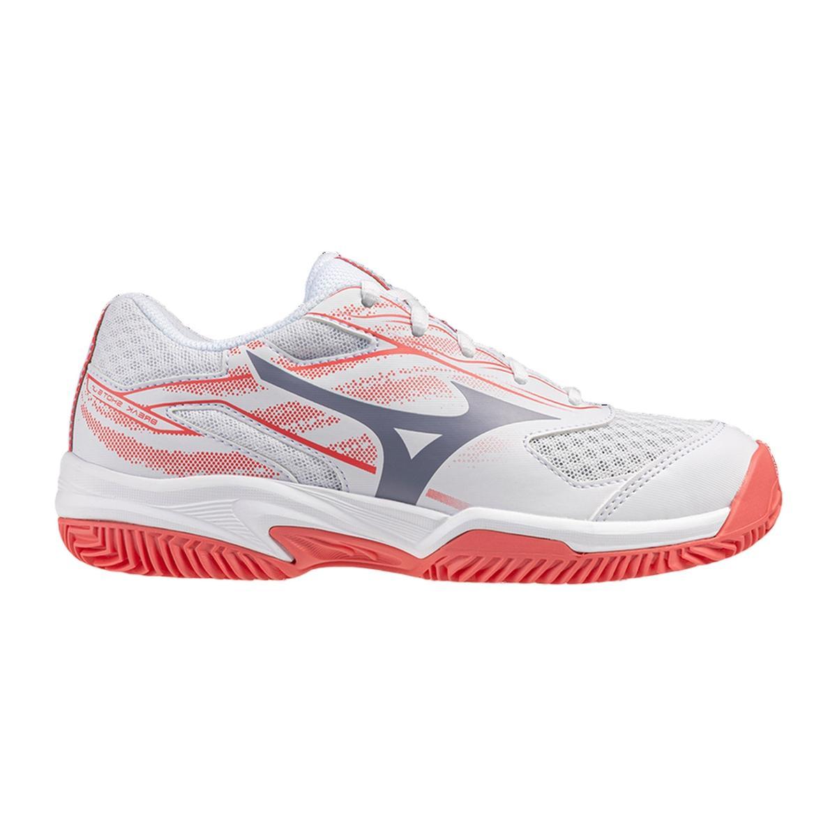 Scarpe Junior Break Shot 5 da Tennis-Bianco