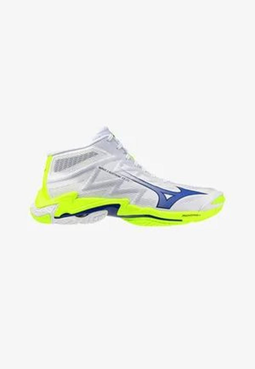 Mizuno - WAVE LIGHTNING ELITE MID - Scarpe da pallavolo - white lightyellow dazzling blue