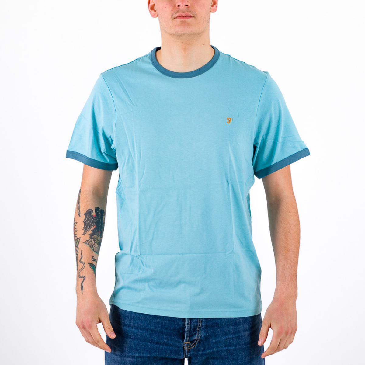 T-shirts Farah Groves Organic Cotton Ringer T-Shirt stillwater