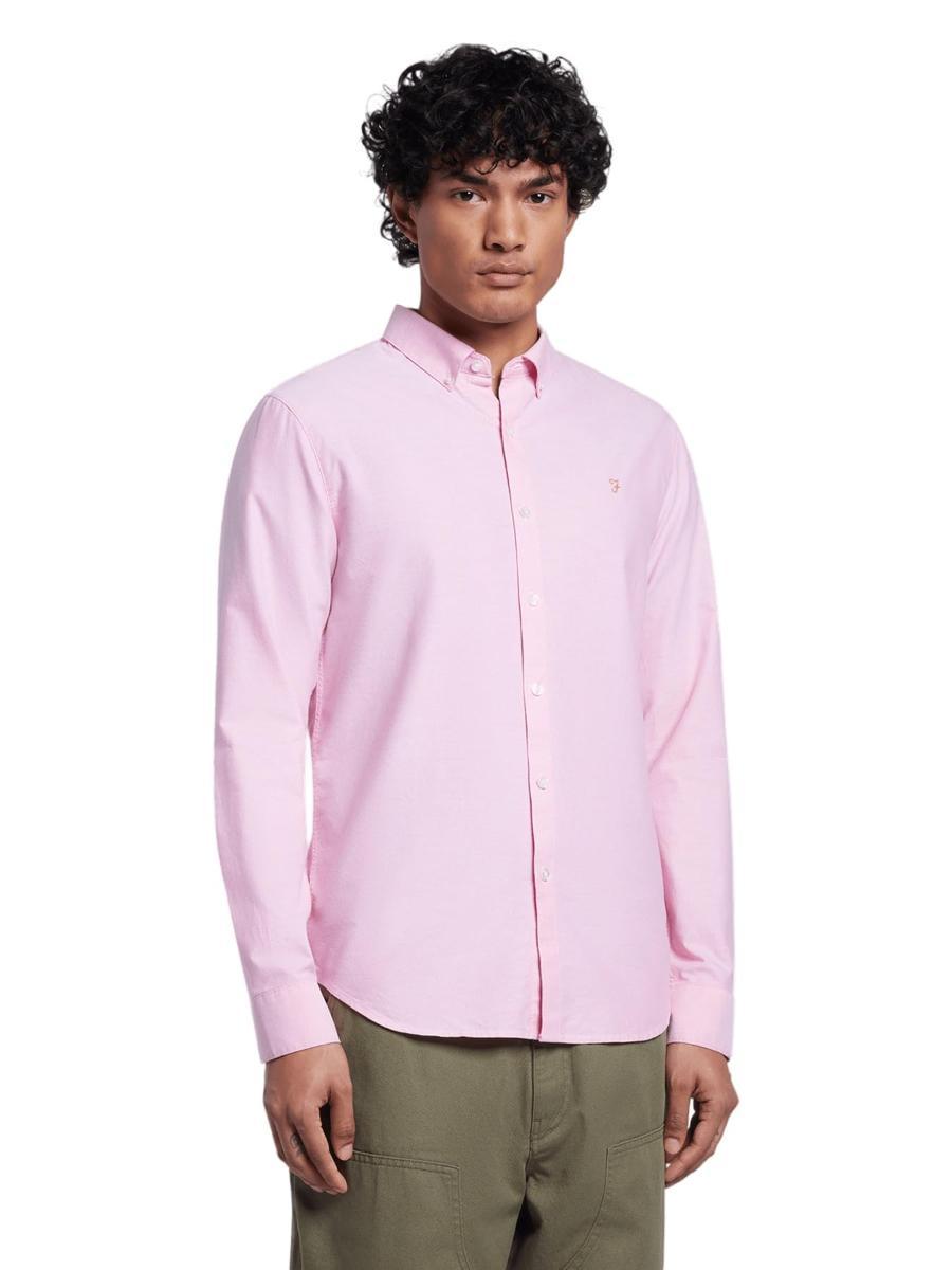 Farah Brewer Cotton Oxford Slim Fit Shirt Camicia Uomo