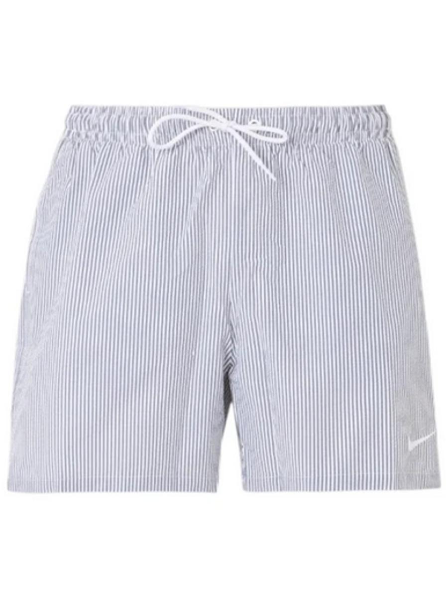 Nike Nike Swim Breaker Ripple 5" Volley Short Black Swim Trunks Unisex - Adulto-BIANCO/NERO
