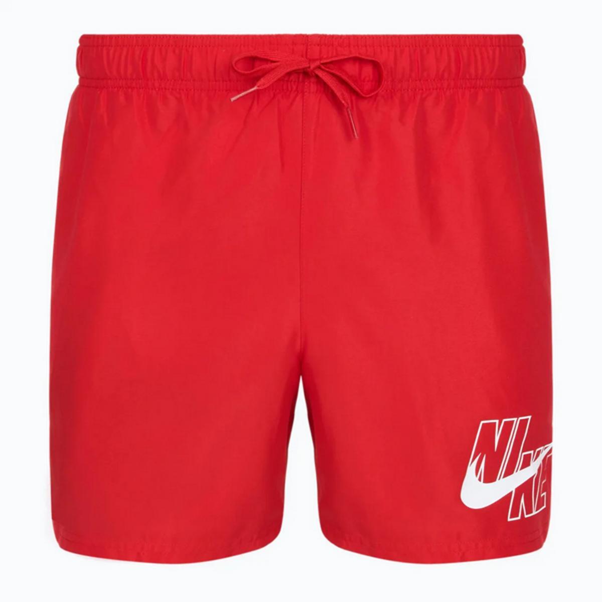Nike Nike Swim Breaker Swim Logo 5" Volley Short Malachite Swim Trunks Unisex - Adulto-Rosso