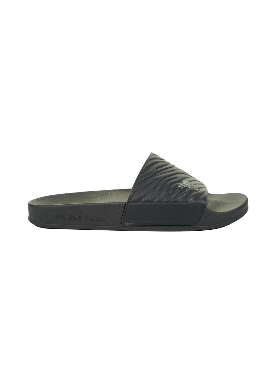 PS Paul Smith Scarpa Uomo Zed Sandalo Ciabatta Zebra Nero-Nero