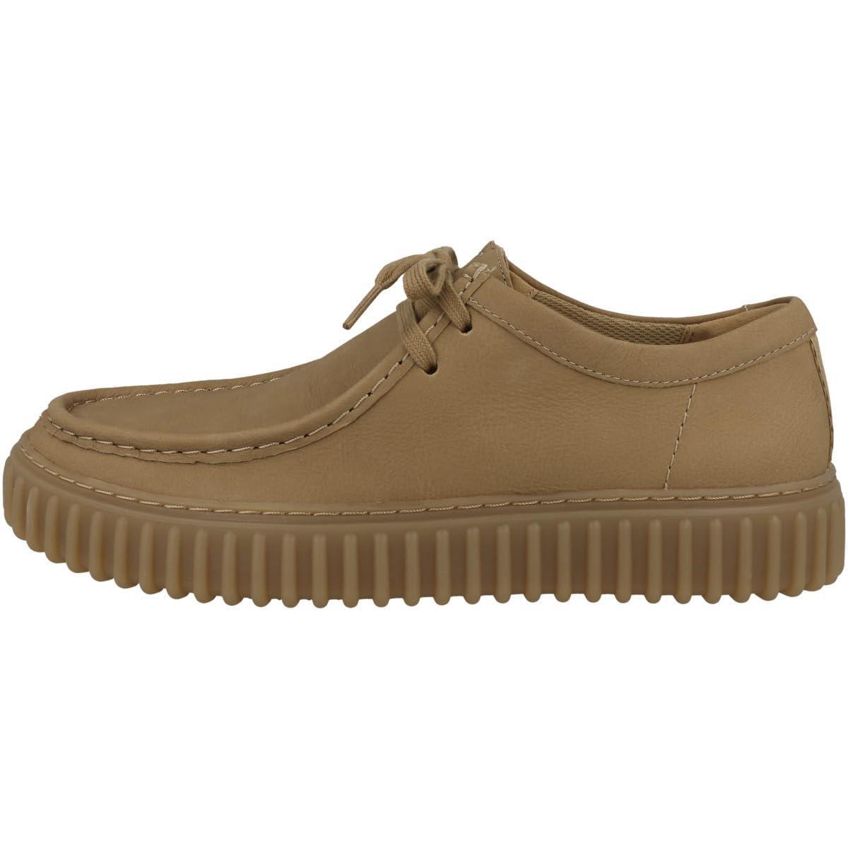 Clarks - Stringate sportive - dark sand lea-Marrone